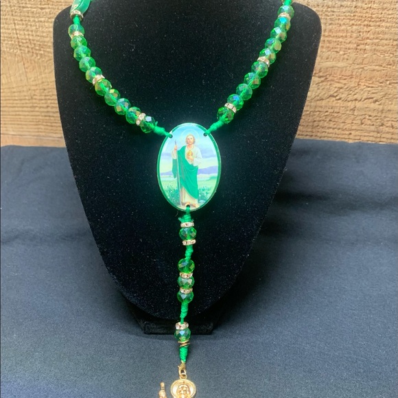 Handcrafted Saint Jude Rosary handmade, Rosario - Picture 2 of 10
